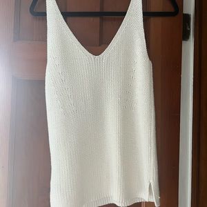 NWOT Reiss cream knit tank